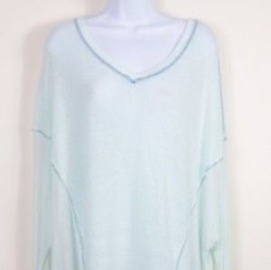 Fp oversized long sleeved poncho shirt